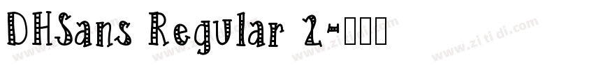 DHSans Regular 2字体转换
